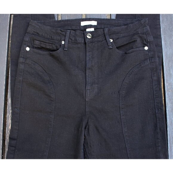 Good American - sz 14/32 - Good Waist Slim Leg w/Front Seam, STRETCH, Blackout - Picture 10 of 10